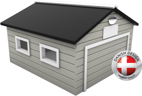 Caseta Robot cortacesped my robot home plus blanca y gris